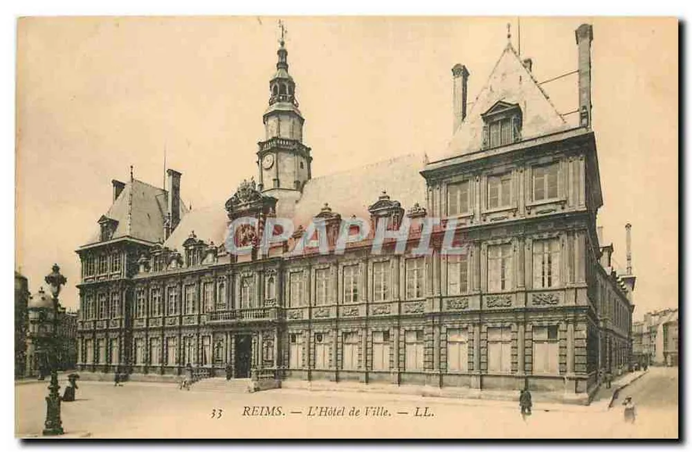 Reims — O Hotel de Ville — LL. n°33 - Frente