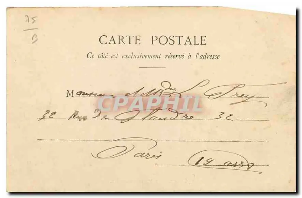 Paris - Igreja de Saint-Eloi — editor anônimo, n° 307 - Verso