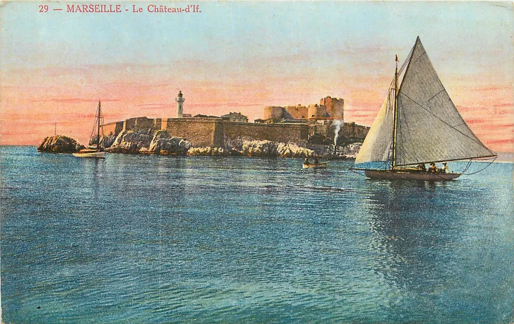 Marseille — O Castelo-d'If — Edição Nouvelles Galeries, n°29 - Frente