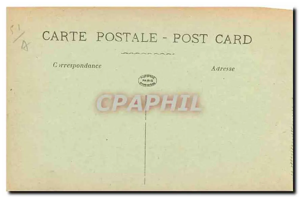 Ruínas de REIMS — Rue Gambetta — La Pensée, n°2748 - Verso
