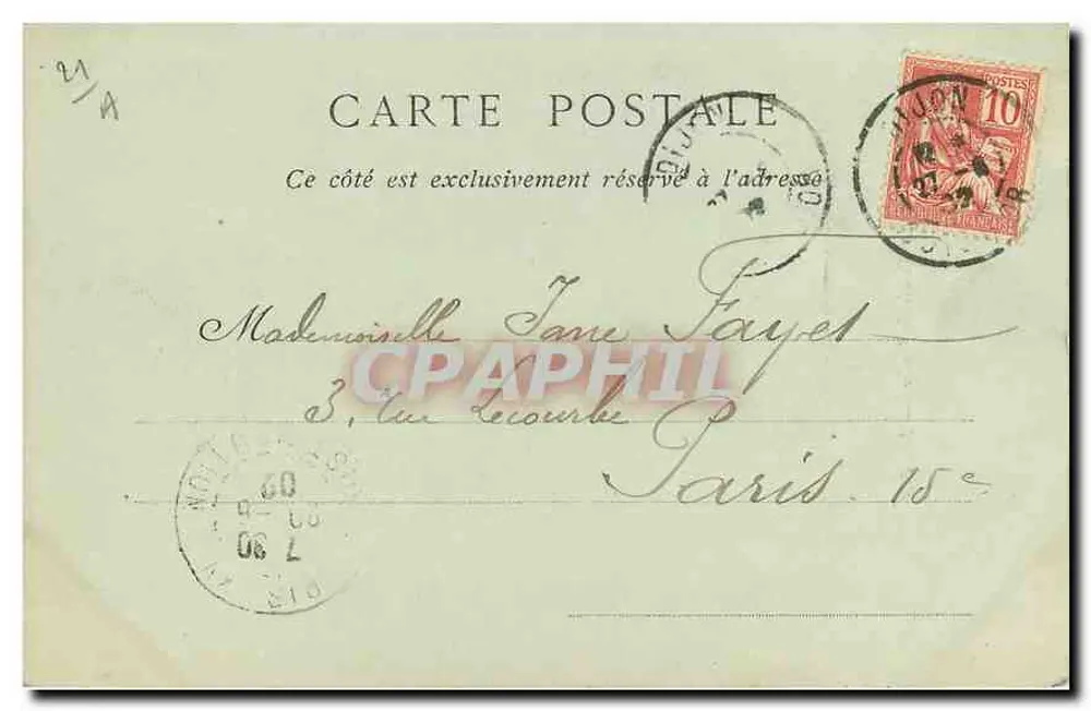 Dijon — Het Paleis van Justitie — ND Phot - Achterkant