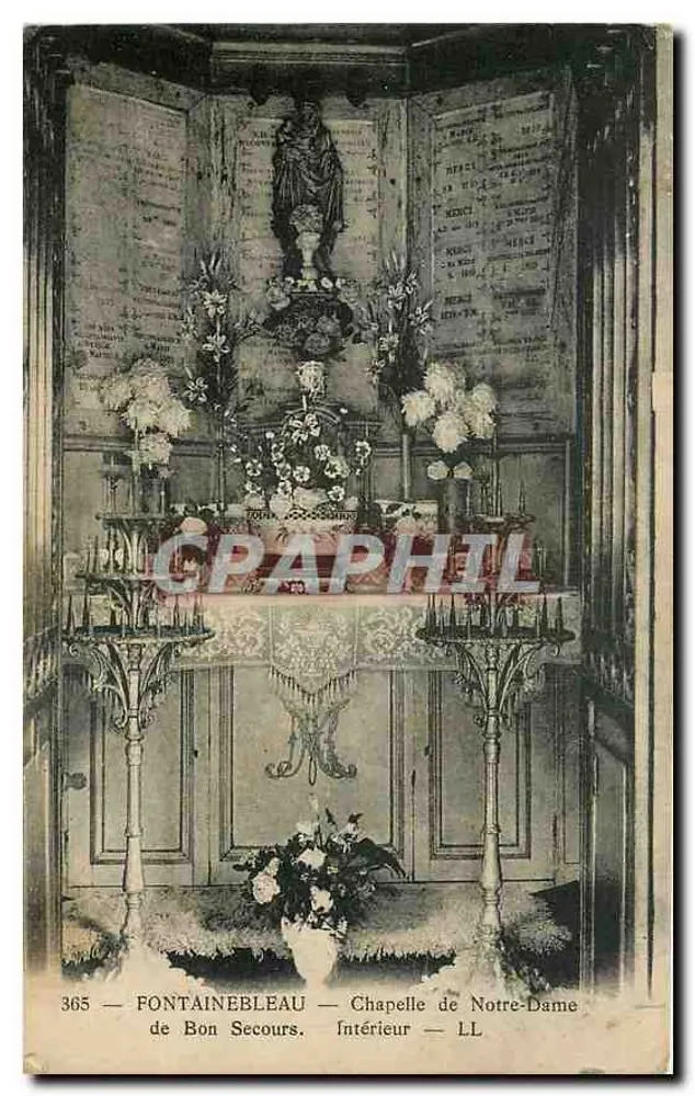 Fontainebleau — Kapelle Notre-Dame de Bon Secours — LL, n° 365 - Vorderseite
