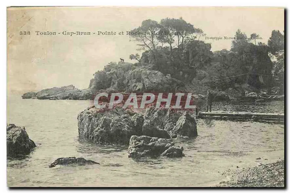 Toulon - Cap-Brun - Ponta e Rochera a oeste - Frente