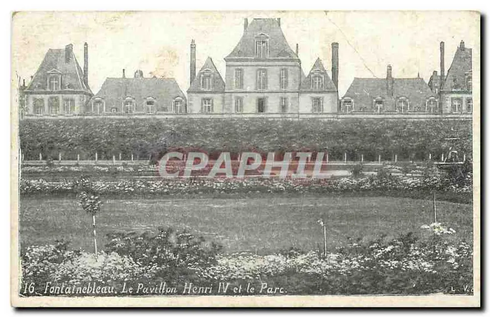 Fontainebleau. Das Pavillon Henri IV und der Park — L.V. — n°16 - Vorderseite