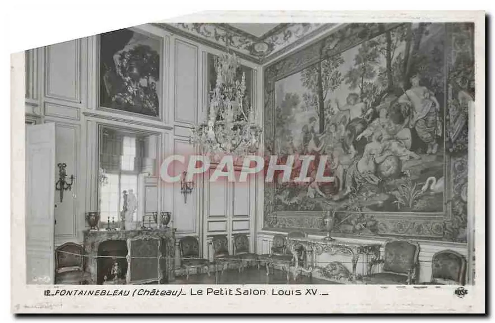 Fontainebleau (Schloss) - Der kleine Salon Louis XV - Verlag ROSE, Nr. 12 - Vorderseite