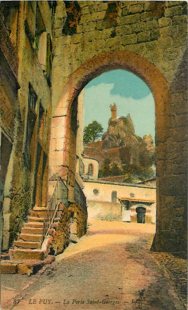 Le Puy — A Porta Saint-Georges — Imp. Levy Fils et Cie, Paris - Frente