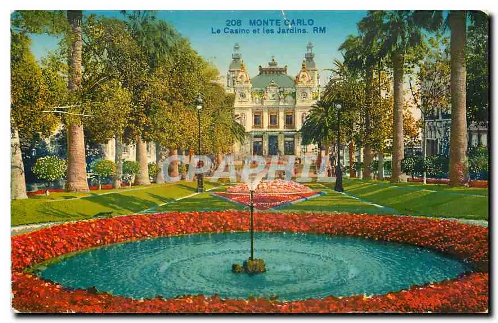 Monte Carlo — Das Casino und die Gärten — Art Edition, Rostan, Nice - Vorderseite