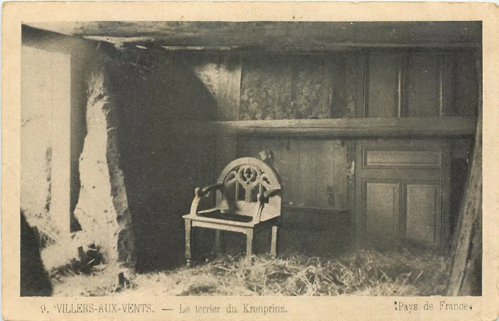 Villers-aux-Vents — The terrier of Kronprinz — Pays de France - Front