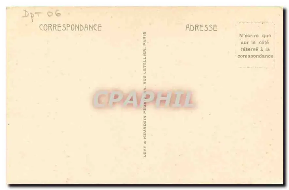 CANNES — O Hotel Carlton (Arq. M. Dalmas) - Verso