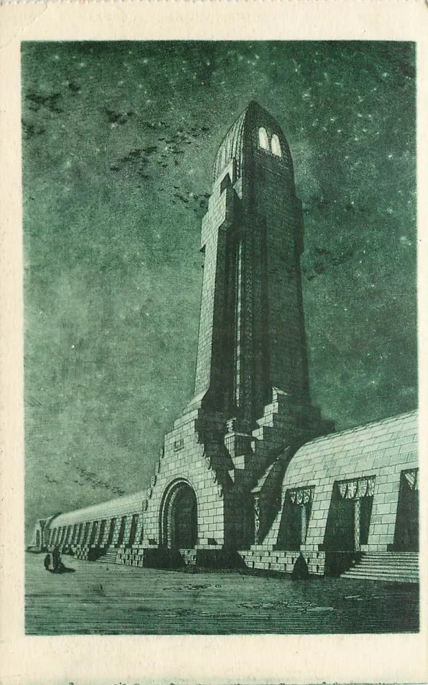 डूआउमॉंट के ओस्सुआयर — अंतरराष्ट्रीय संस्पर्श द्वारा निर्मित महान भवन — वर्डून प्रकाशन, संख्या 55 - आगे
