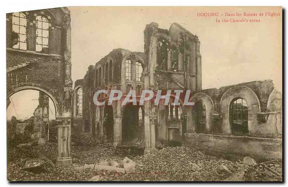 Doullieu — Ruines de l'église — Éditeur non identifié - Recto