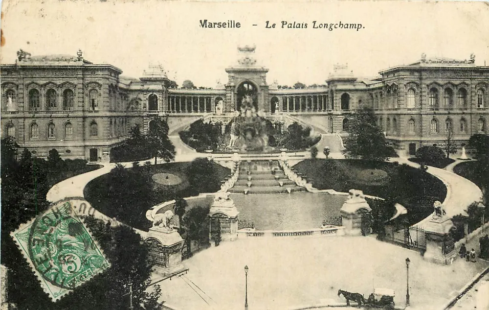 Marselha — O Palácio Longchamp — Editor: C. L. B. n° 103 - Frente