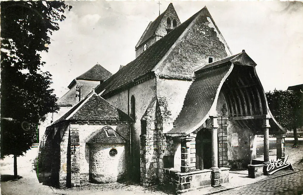 Iglesia de Avon — Bosque de Fontainebleau — Éditions de Luxe Lecourbe, París - Anverso