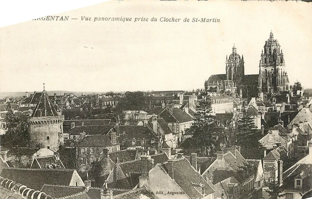 Argentan — Panoramablick vom Turm der St-Martin-Kirche — Verlag Argentan - Vorderseite