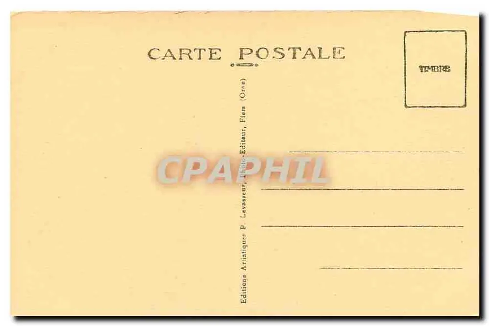 Castello di Couterne — Dintorni di Bagnoles-de-l'Orne — La Normandia — P. Levassieur - Verso