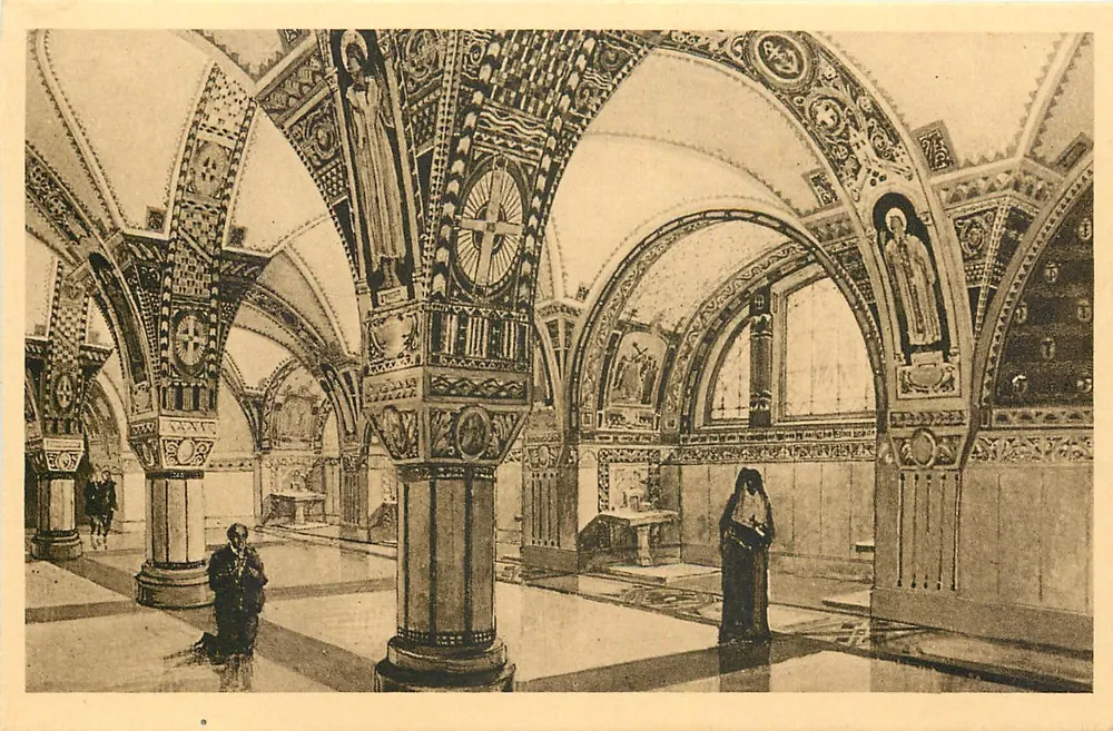 The Basilica of Lisieux — The Crypt: An Interior Perspective - Front
