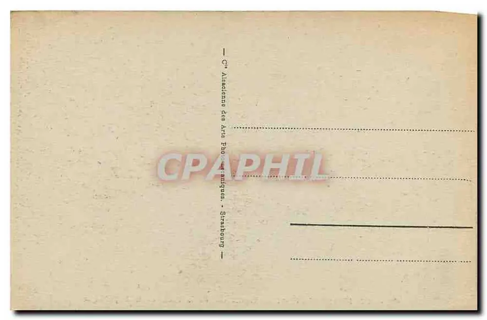 Strasbourg - Die Universität aus der Sicht der Place de la République — C° Alsacienne des Arts Photographiques, n° 193 - Rückseite
