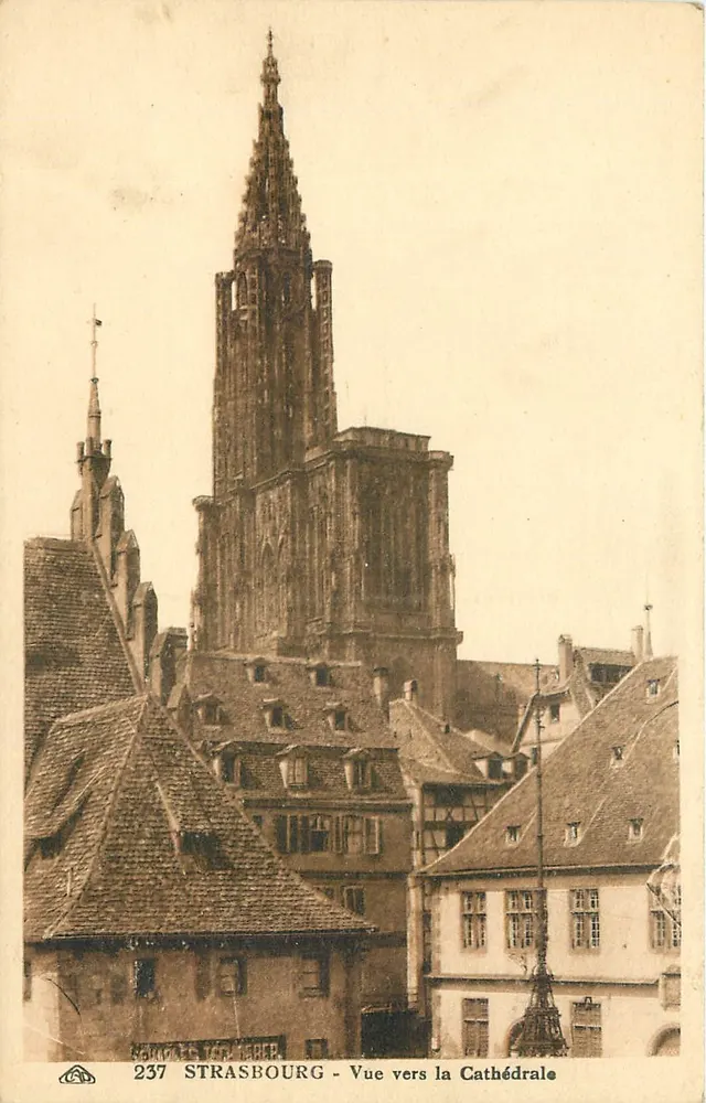 Strasbourg - Vista para a Catedral — editor LERER, n° 237 - Frente