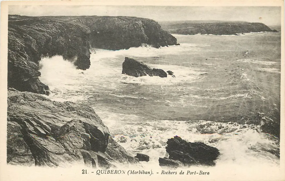 Quiberon (Morbihan) — Rochas de Port-Bara — G. Araud, Nantes - Frente