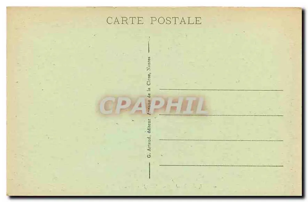 Quiberon (Morbihan) — Rochas de Port-Bara — G. Araud, Nantes - Verso