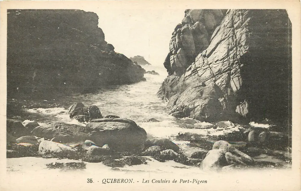 Quiberon - Les Couloirs de Port-Pigeon — G. Artaud, Nantes - Vorderseite
