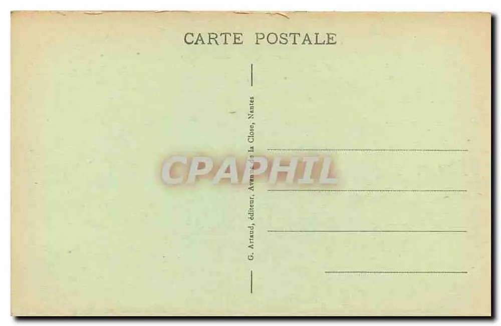 Quiberon - Les Couloirs de Port-Pigeon — G. Artaud, Nantes - Rückseite