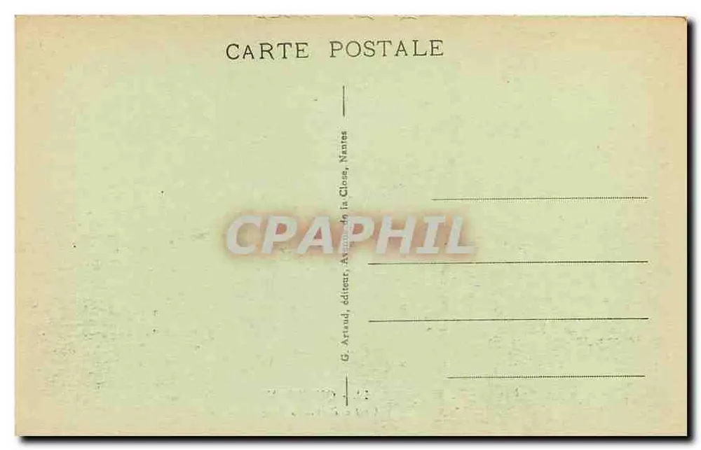 Grotte Port-Goulhome — Quiberon — G. Arnaud, Nantes - Verso