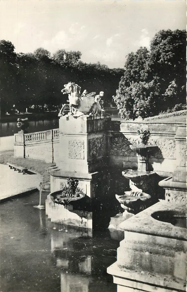 Schloss Vaux le Vicomte — Meerespferde von Lançon — Éditions Card - Vorderseite