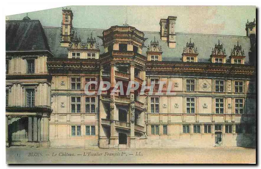 Blois — Das Schloss — Treppenhaus François Ier — LL. - Vorderseite