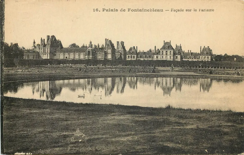 Palais de Fontainebleau — Façade sur le Parterre — Édition Jemappes - Recto