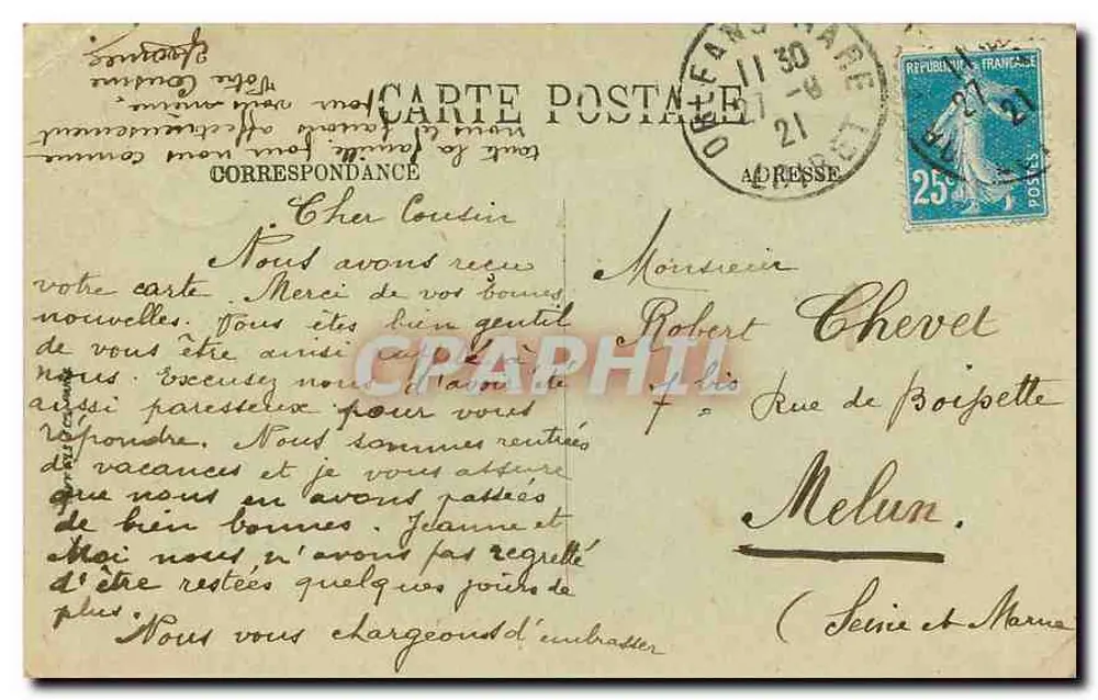 Die Vision der Jeanne d'Arc — Die Fresken des Panthéons — Leneupen — LL - Rückseite