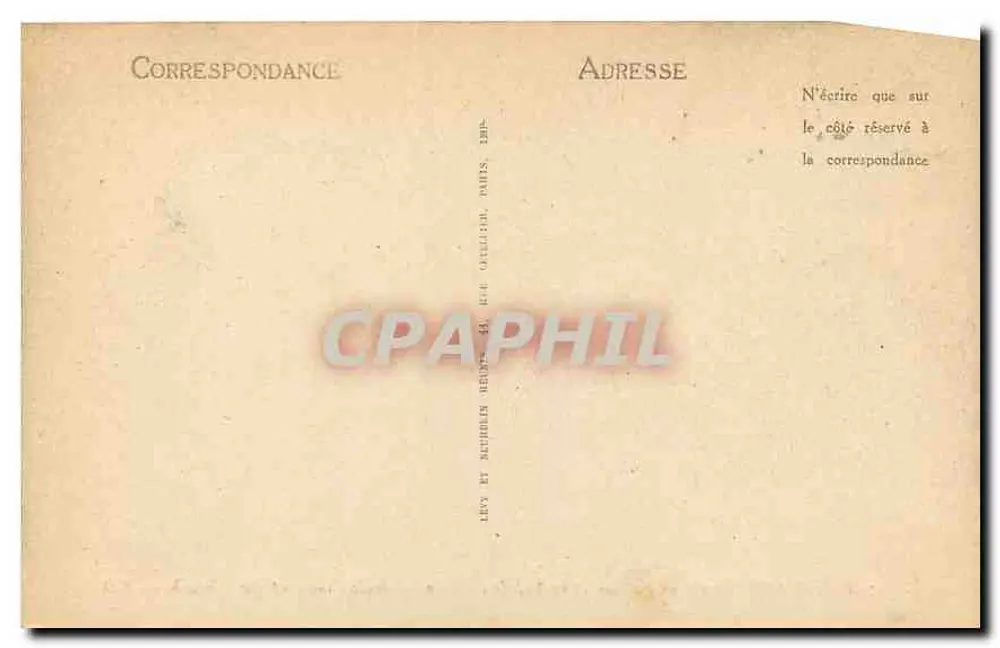 Champlieu (Oise) — Ruiny nawy kościoła — Wydawca Lévy et Neubüllin, Paryż, nr 77 - Rewers
