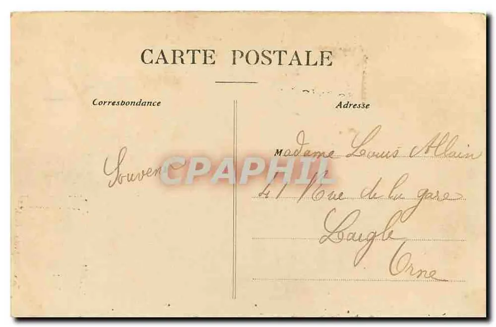 Reims — Rue de Vesle, das Theater und die Kathedrale — unbekannter Verlag, Nr. 169 - Rückseite