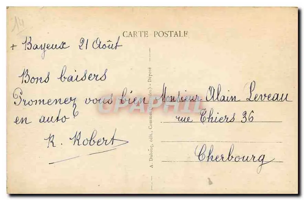 Bayeux - A Catedral - Vista Geral — A+D, n°11 - Verso
