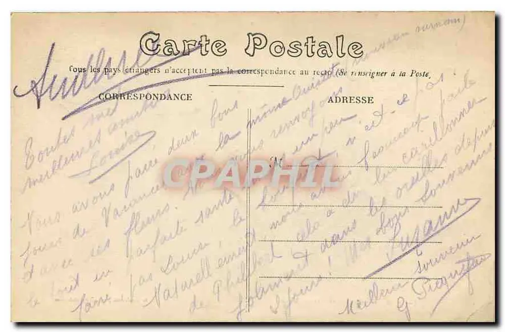 Coulombs — Komnaty w Abbadii — G. Andriéaux fot. - Rewers