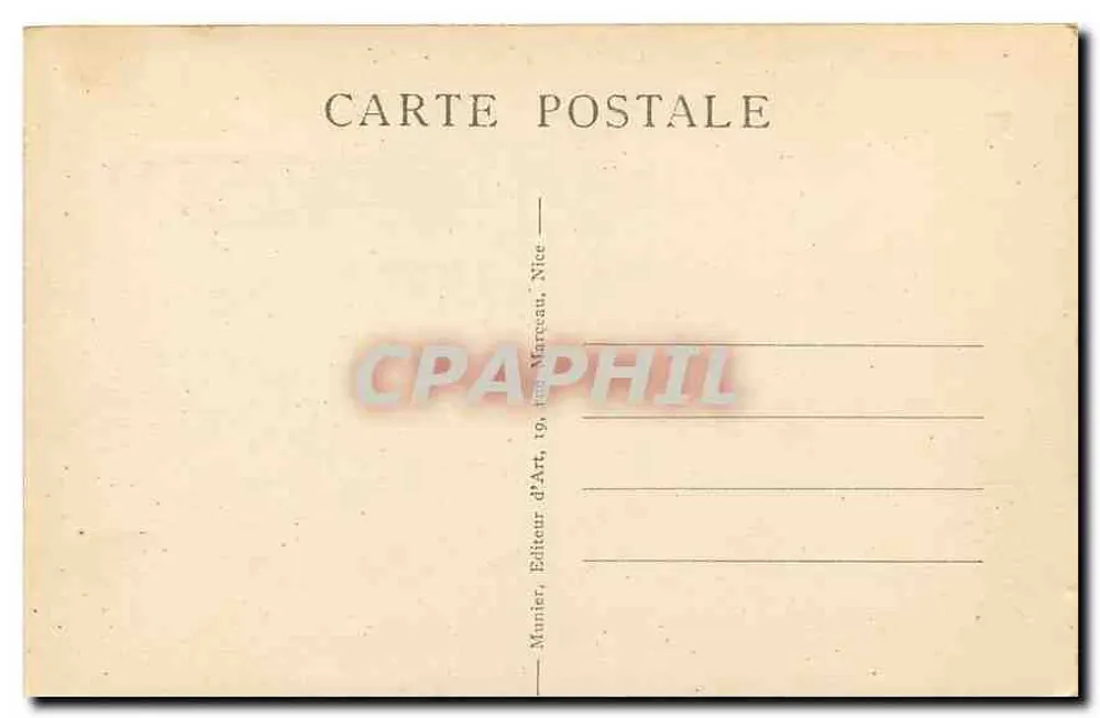 Menton — Vista geral — Munier, Editor de Arte, Nice - Verso