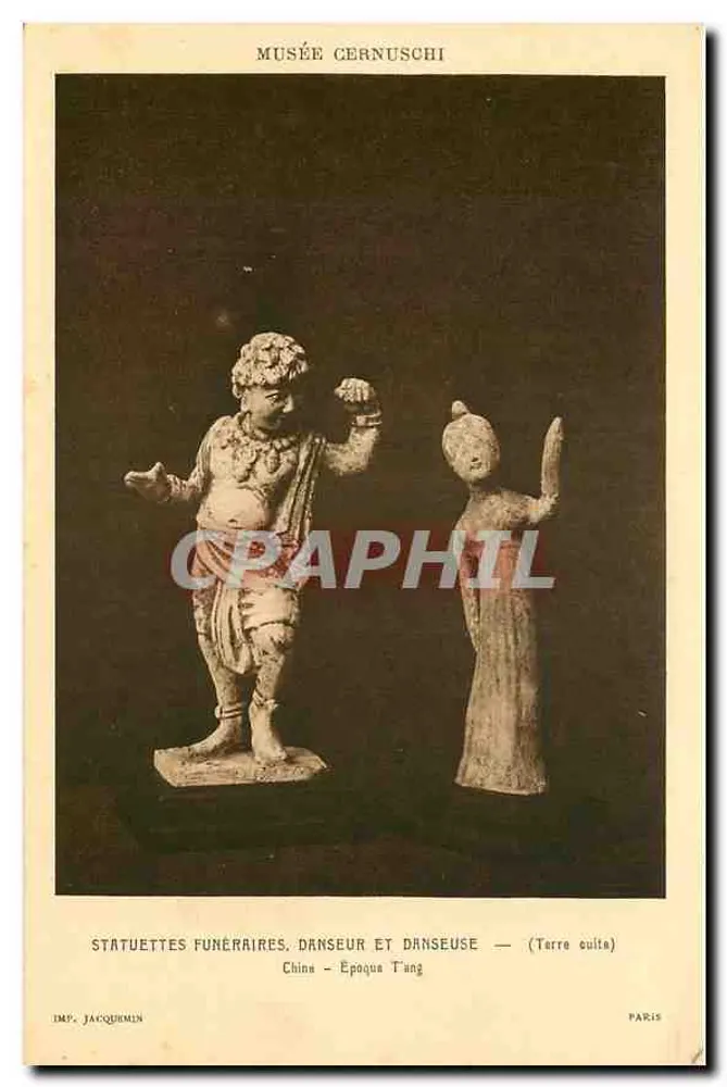 Grabstatuetten, Tänzer und Tänzerin — Musée Cernuschi — Imp. Jacquemin - Vorderseite