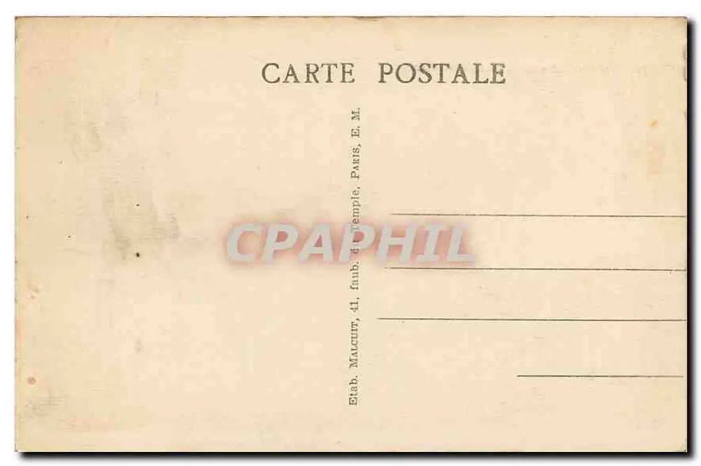 Paris — Igreja da Madeleine — vista da fachada clássica com colunatas — Editor EM - Verso