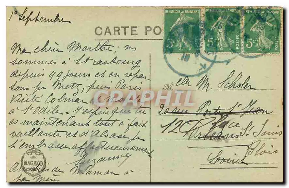 Strasbourg - La Petite France — éditeur inconnu, n° 49 - Verso