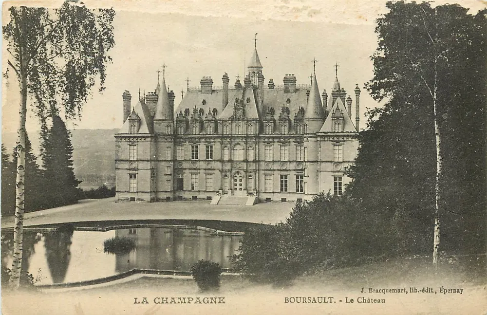 A Champagne — Boursault, O Castelo — J. Bracquemart, livr.-editora, Épernay - Frente