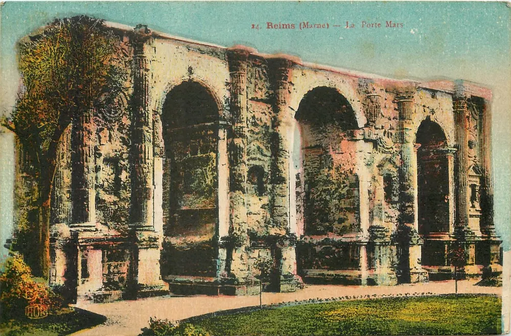 Reims (Marne) — A Porta Mars — editor A. Quantinet, n°14 - Frente