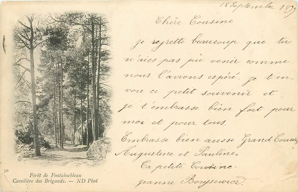 Forêt de Fontainebleau — Cavalière des Brigands — ND Phot, n°30 - Vorderseite