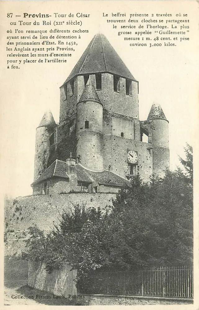 Provins — Turm von Caesar oder Turm des Königs (12. Jahrhundert) — Sammlung Firmin Louis, Provins - Vorderseite