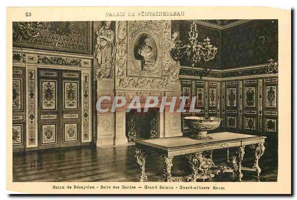 Palast von Fontainebleau — Empfangssaal — Edition Maître Nallonaux n°23 - Vorderseite