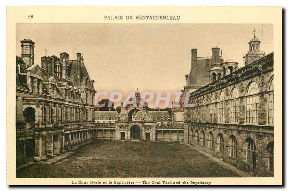 Schloss Fontainebleau — Die Ovalhalle und der Baptisterium — National Edition - Vorderseite