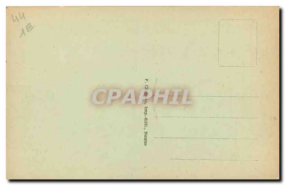Batz (Loire-Inf.) — Marée Montante contre la Jetée — F. Chapin, Imp.-Edil., Nantes - Verso