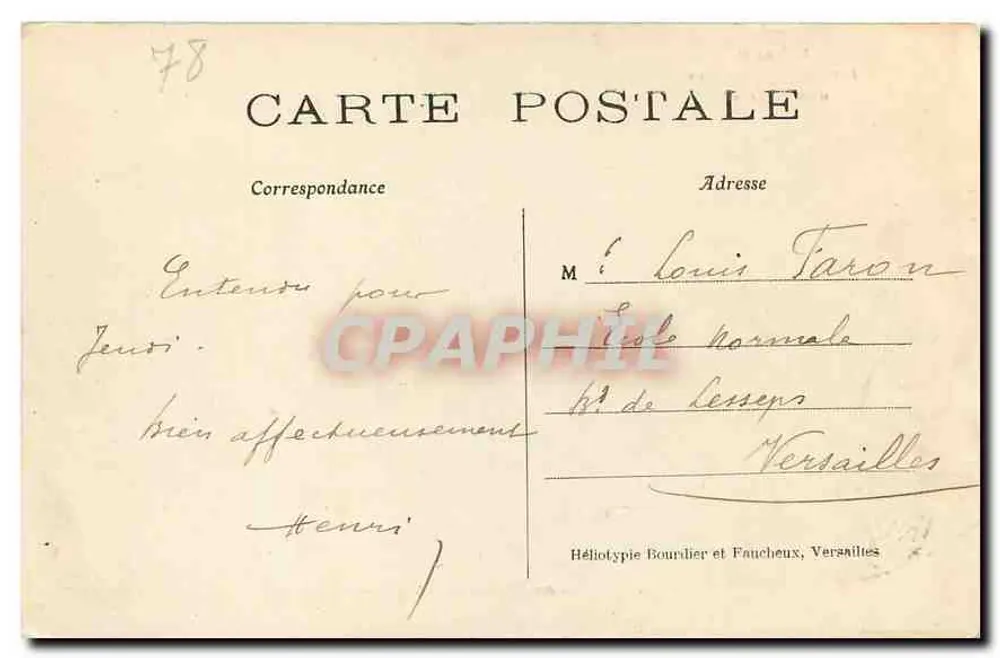Villennes — Die Ufer der Seine bei la Nourrée — Mme Mirgon Verlag in Villennes - Rückseite