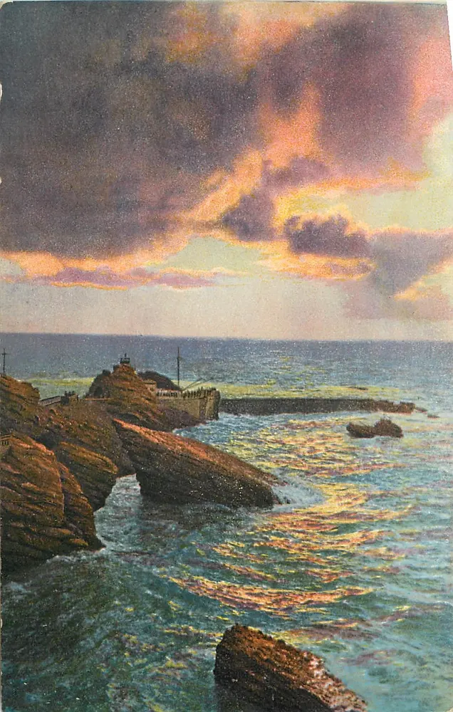 Biarritz - Rocher de la Vierge — Édition L. Jugand, série 30 - Recto