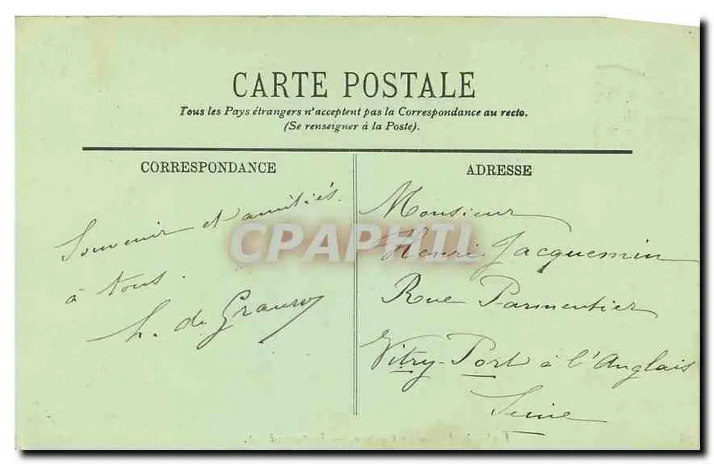 LANGEAIS — Le Château — Partie Sud-Est. — LL. — N°26 - Verso