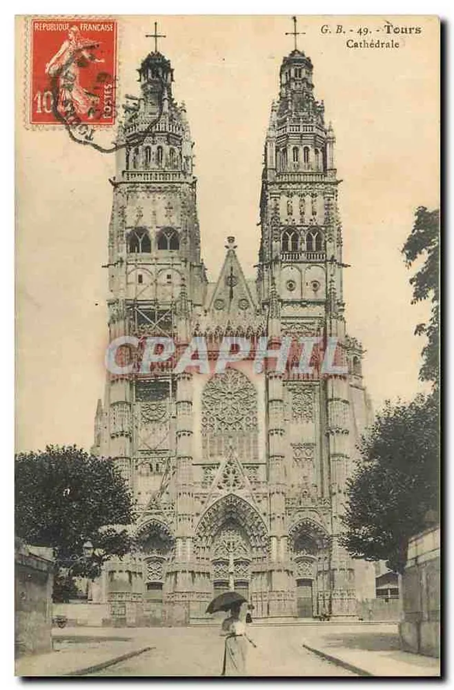 Tours - Catedral — G.B. 49 — editor G.B. - Frente